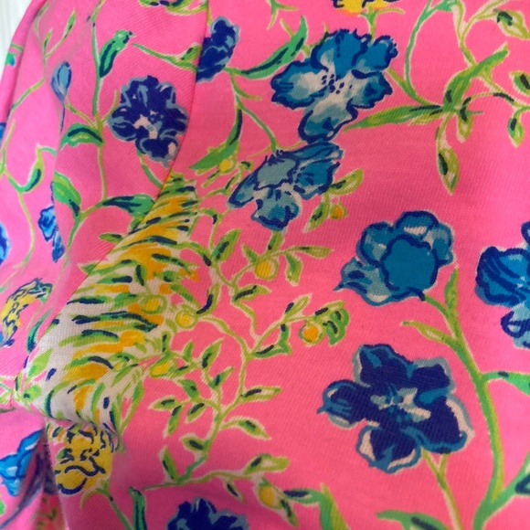 Lilly Pulitzer Loran Dress Prosecco Pink Tigress Garden Size Small - Picture 9 of 15